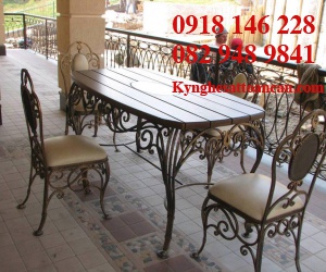 BÀN GHẾ SẮT MỸ THUẬT GS17