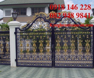 Cửa cổng sắt mỹ thuật CCS35