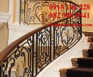 Cầu thang sắt mỹ thuật CT014