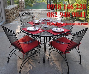 Bàn ghế sắt mỹ thuật BS14
