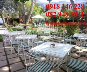 BÀN GHẾ SẮT MỸ THUẬT hk05