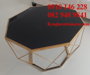 Bàn trà inox xi mạ BTI04