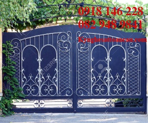 Cửa cổng sắt mỹ thuật CCS68