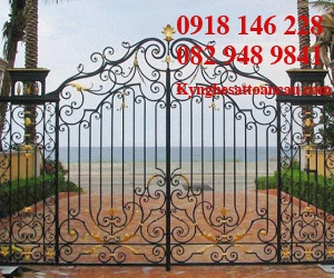 Cửa cổng sắt mỹ thuật CCS75