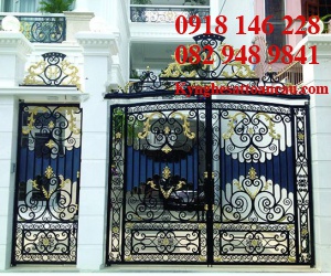 Cửa cổng sắt mỹ thuật CCS87