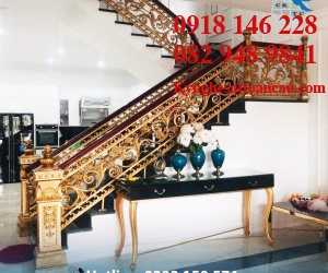 Cầu thang nhôm đúc CTN03