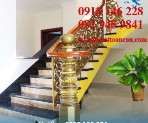 Cầu thang nhôm đúc CTN04