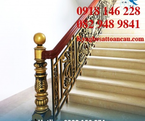 Cầu thang nhôm đúc CTN05