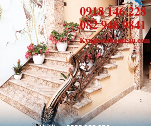 Cầu thang nhôm đúc CTN08
