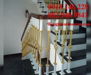 Cầu thang sắt mỹ thuật 008