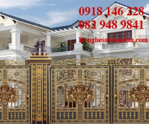 Cửa cổng nhôm đúc CN2