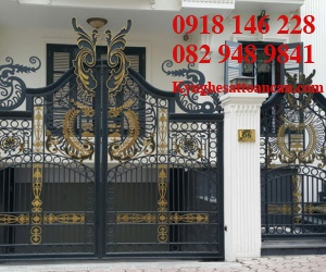 Cửa cổng sắt mỹ thuật CCS43