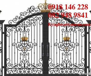 Cửa cổng sắt mỹ thuật CCS107