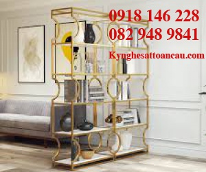 Kệ Inox mạ vàng cao cấp KIXM07