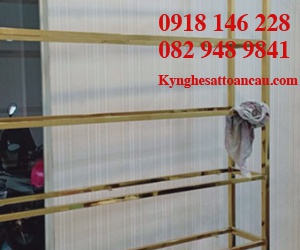 Kệ Inox mạ vàng cao cấp KIXM11