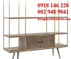 Kệ inox mạ vàng cao cấp KTIXM02