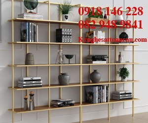 Kệ inox mạ vàng cao cấp KTIXM03