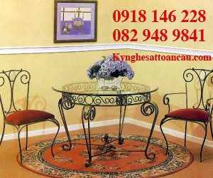 BÀN GHẾ SẮT MỸ THUẬT GS12