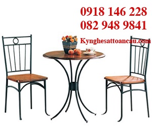 BÀN GHẾ SẮT MỸ THUẬT 43A
