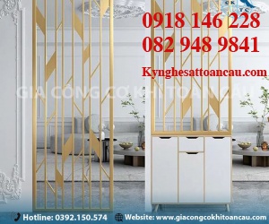 Vách ngăn inox xi mạ VNI01