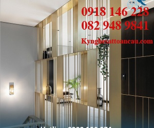 Vách ngăn inox xi mạ VNI02