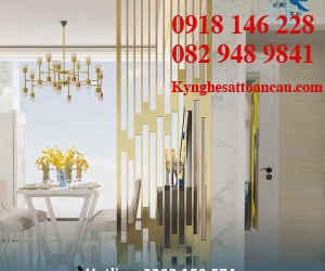 Vách ngăn inox xi mạ VNI04