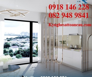 Vách ngăn inox xi mạ VNI05