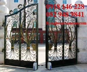 Cửa cổng sắt mỹ thuật CCS49