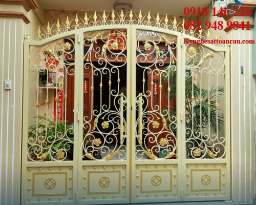 Cửa cổng sắt mỹ thuật CC S22
