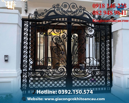 Cửa cổng sắt mỹ thuật CC S29