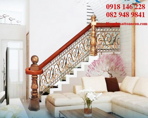 Cầu thang nhôm đúc CTN01