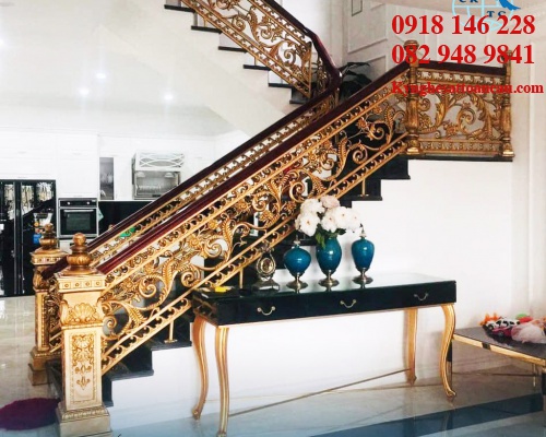 Cầu thang nhôm đúc CTN03