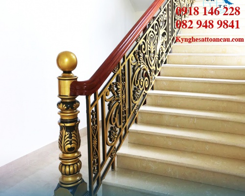 Cầu thang nhôm đúc CTN05