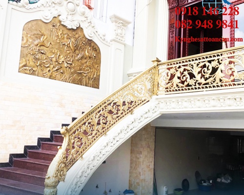 Cầu thang nhôm đúc CTN09