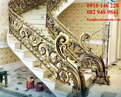 Cầu thang nhôm đúc CTN10
