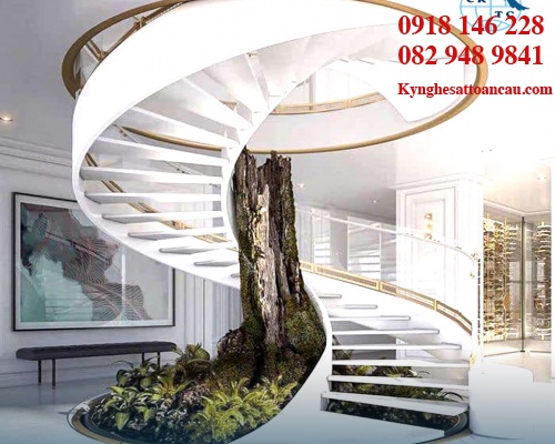 Cầu thang hình xoắn ốc CTX01