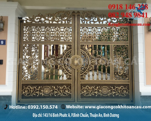 Cửa cổng nhôm đúc ND05