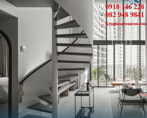 Cầu thang xoắn CTX55