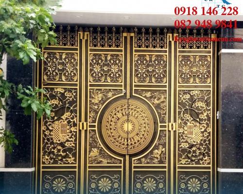 Cửa cổng nhôm đúc  C56