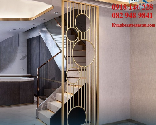 Vách ngăn inox xi mạ VNI03