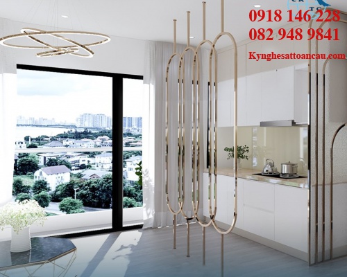 Vách ngăn inox xi mạ VNI05
