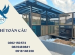 Thi công hàng rào sắt, mái lấy sáng nhà giữ xe