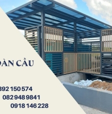 Thi công hàng rào sắt, mái lấy sáng nhà giữ xe