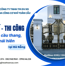 Thiết kế thi công cổng sắt, cầu thang, lan can, mái hiên tại Đà Nẵng