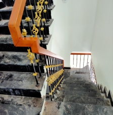 Công trình cầu thang sắt nghệ thuật cho biệt thự