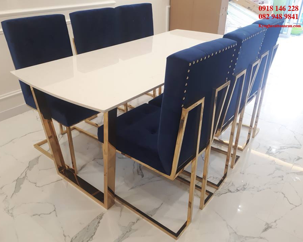 Bàn inox xi mạ BI01