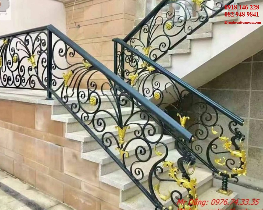 Cầu thang sắt mỹ thuật CT004