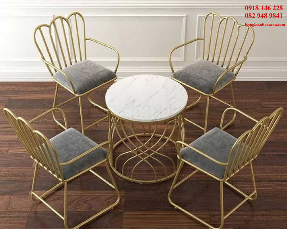 Bàn Ghế Inox Xi Mạ A1