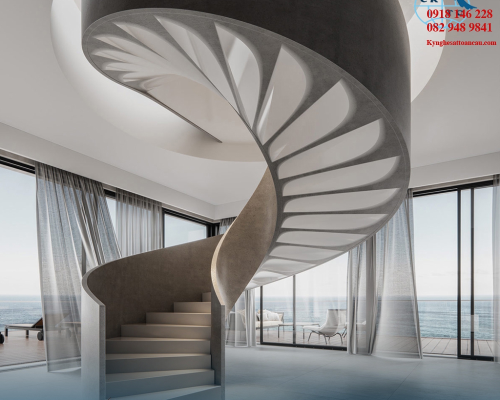 Cầu thang xoắn CTX91