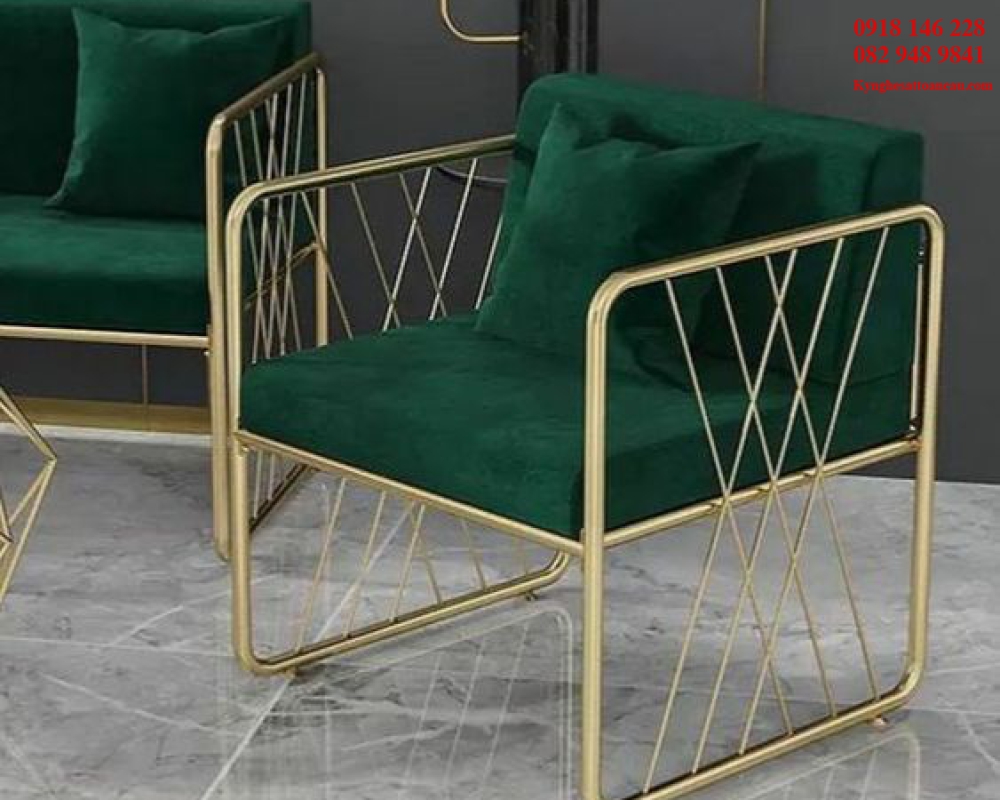 Bàn ghế inox xi mạ B2